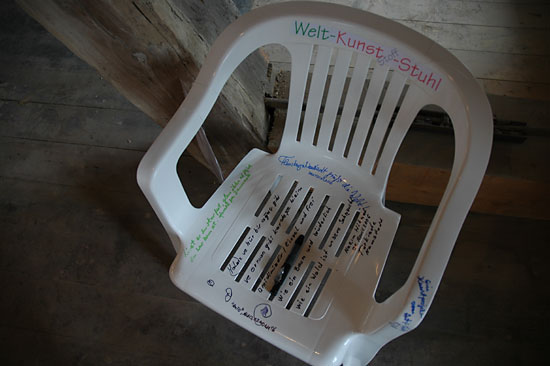Antje Fuchs - Welt-Kunst(Stoff)-Stuhl